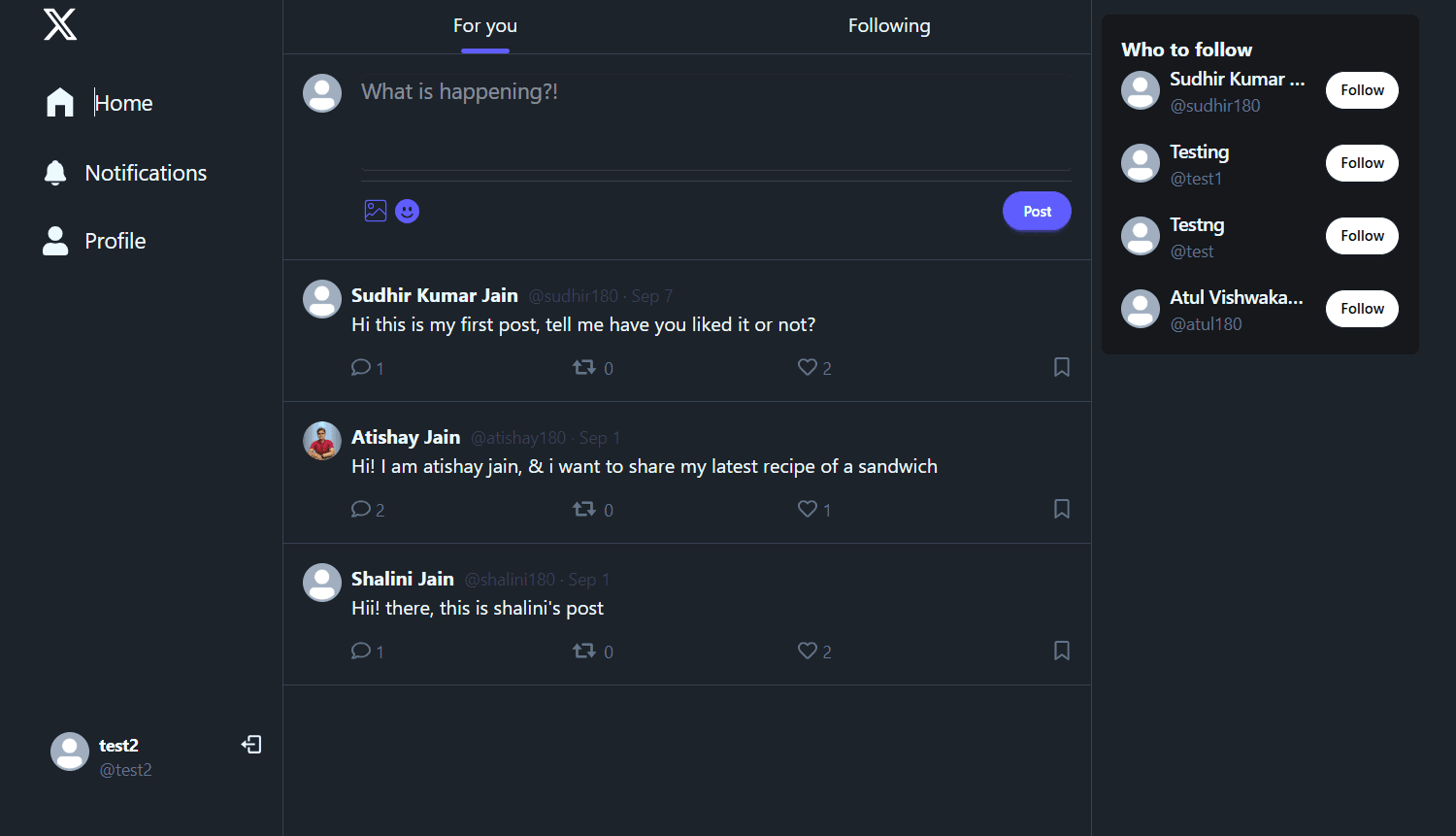 Twitter Clone